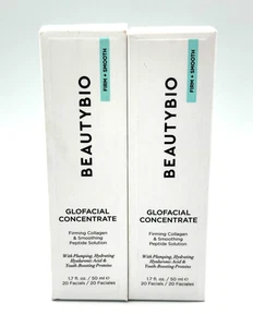Lot/2 Beautybio Glofacial Concentrate Firming Collagen ~ 1.7 oz / 50 ml x 2 ~ - Picture 1 of 4