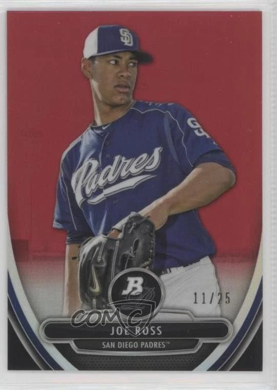 2013 Bowman Platinum Prospects Red Refractor /25 Joe Ross #BPCP82 - Image 1 of 2