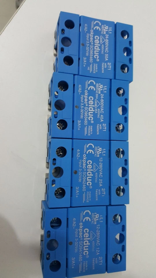 for Celduc Okpac Solid State Relay SO965460 50A/24-600VAC 963460 SO867070 PLC - Image 1 of 4