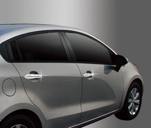 Auto Clover Chrome Exterior Door Handle Covers Trim Set for Kia Rio 2012 - 2016 - Picture 1 of 6