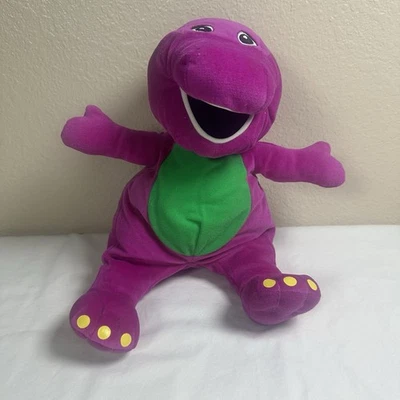Barney 16" Plush Lot Set Stuffed Animal Doll Purple Dinosaur Lyons Toy 2007 - Image 1 of 4