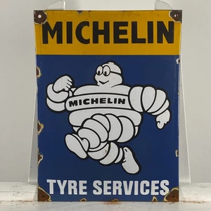 Letrero esmaltado Michelin - 40x30 cm (15,7x11,8") - Bonito letrero de servicio de neumáticos nuevos de garaje - Imagen 1 de 15