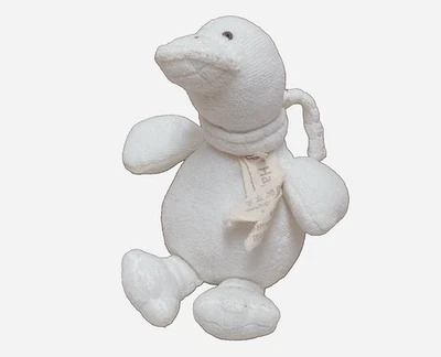 Happy Horse White Plush Duck Stuffed Animal Toy with Scarf, Soft Cuddly Duckling - Image 1 of 4