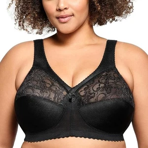 Figura Completa Glamorise MagicLift Sujetador Soporte Original Sin Alambres Negro 48G - Imagen 1 de 5