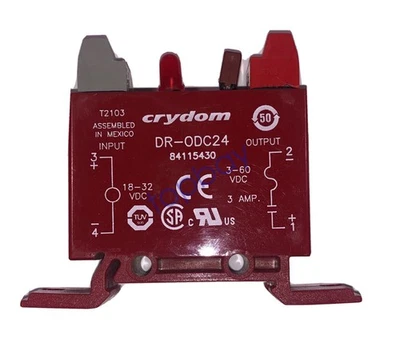 Crydom DR-0DC24, I/O Module, 18-32VDC  In And 5-48VDC Out, DIN Mount, 84115430 - Image 1 of 2