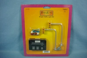 O 2 or 3 Rail Rail King Single Light Traffic Set w Controller Factory Sealed C1 - Picture 1 of 7