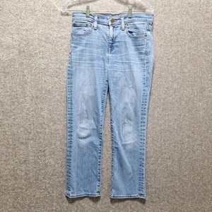 J Crew Vintage Crop Jeans Damen Größe 27 Blau Denim Stretch Helle Waschung 29x24 - Bild 1 von 11