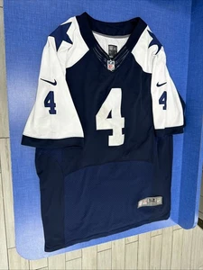 Maglia Nike On Field uomo NFL Dallas Cowboys #4 Prescott blu navy taglia 52 XXL? - Foto 1 di 12