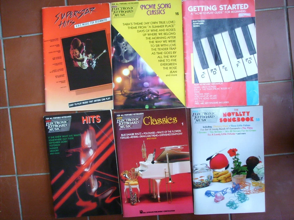 Easy Electronic Keyboard Piano Music Books Lot 6 NEW EZ Play NOW! - Image 1 of 1