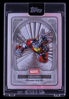 2025 Topps Chrome Marvel Mint Colossus /75 Silver Encased #66 - Image 1 of 2