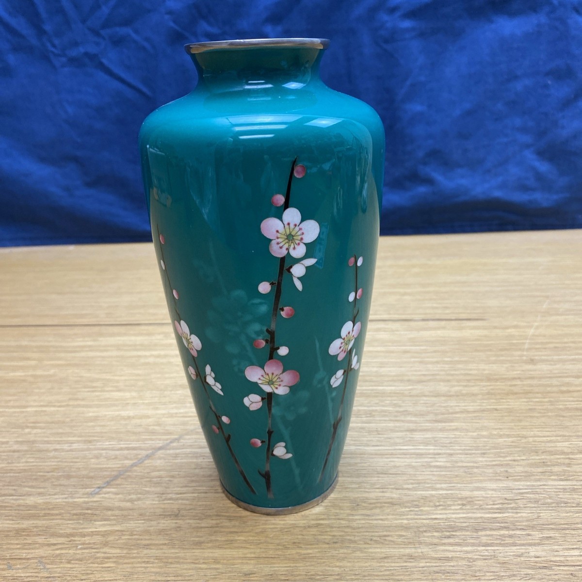 绿色景泰蓝日本古董花瓶| eBay 绿色景泰蓝日本古董花瓶| eBay