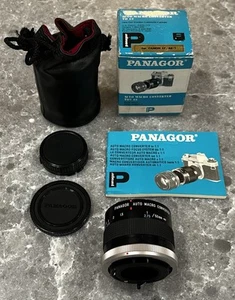 VINTAGE NEW Panagor Auto Macro Converter Lens for Canon AE1 AE-1 EF SLR Cameras - Picture 1 of 8