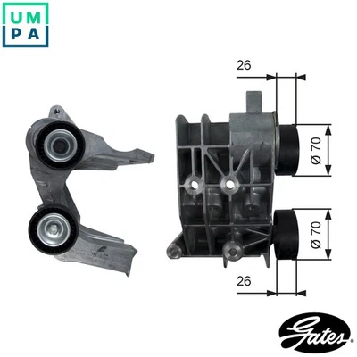 BELT TENSIONER VRIBBED BELT T36107 FOR FORD FUSION IKON FIESTA/Van KA/STREET KA - Image 1 of 4