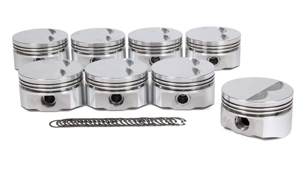 DSS RACING SBC E Piston Set 4.030 F/T -5cc (8700-4030) — 第 1/1 张图片