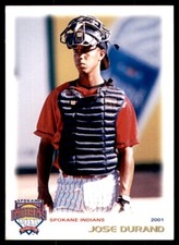 2001 GrandStand Jose Durand Spokane Indians #JODU