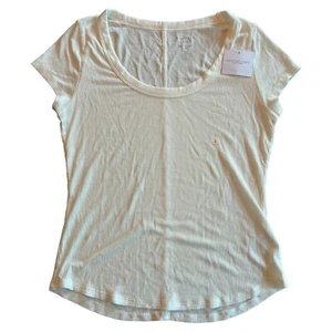 American Eagle Basic White T Shirt Womens Size S NWT Scoop Neck Short Sleeve - Picture 1 of 6