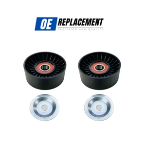 2X SERPENTINE SMOOTH IDLER PULLEY FOR JEEP CHEROKEE XJ 1998-2001 2.5TD - Picture 1 of 1