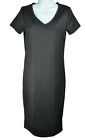 Free Press Damska czarna chuda sukienka z krótkim rękawem Made in the USA Small Size