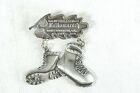 1st International Wintergreen VA Volksmarch Medal 1981 Dangling Hiking Boots