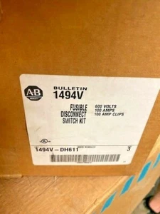 Allen Bradly 1494V-DH611 Fusible Disconnect Switch Kit 100 Amp, 100A Clips, 600V - Picture 1 of 3