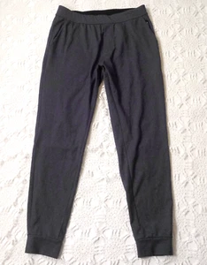 Public Rec Jogger Pants Heathered Blue Knit Zip Pockets Athleisure Travel 32 Men - Picture 1 of 10