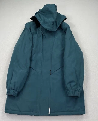 Chaqueta parka Fleet Street para mujer talla mediana azul verdoso con capucha Foto 1 de 4
