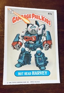 1986 TOPPS GARBAGE PAIL KIDS OS3 87a HOT HEAD HARVEY DIE CUT ERROR RARE MN+ - Picture 1 of 4