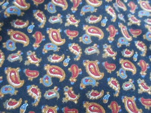 Tela de algodón 3yd Faye Liverman Burgos negra con textiles Paisley Marcus Brothers - Imagen 1 de 4