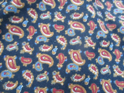 Tecido de algodão 3yd Faye Liverman Burgos preto com têxteis Paisley Marcus Brothers - Imagem 1 de 4