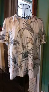 Ladies Bird Design Top UK Size 14 #birddesigntop #top #birddesign - Picture 1 of 1