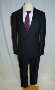 J. Crew Ludlow Slim Loro Piana Super 120 Solid Navy Two Button Suit 36S - Picture 1 of 14