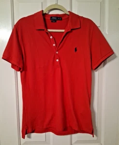 Polo Ralph Lauren Slim Fit Mens SZ XL Red Polo 97% Cotton 3% Elastaine - Picture 1 of 7