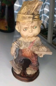 Vintage Giuseppe Armani Capodimonte Terra Cotta Working Boy Figurine - Picture 1 of 7