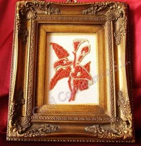 Imagen de coral vintage, coral rojo natural, escultura de coral floral 2d - Imagen 1 de 3