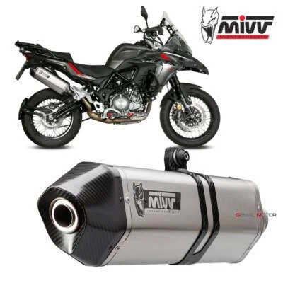 Terminale Scarico MIVV Speed Edge Inox kat per BENELLI TRK 502 X 2018 > 2023 - Immagine 1 di 4