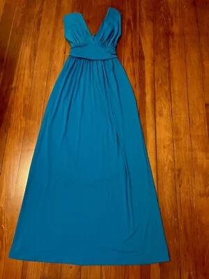 Nuevo sin etiquetas Impresionante Maxi Vestido Azul Susana Monaco Talla:Pequeño Foto 1 de 4