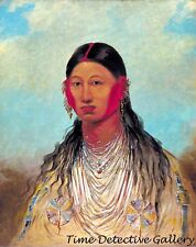 Koon-za-ya-me, "Female War Eagle" Iowa Indian Woman - 1844 - Historic Art Print