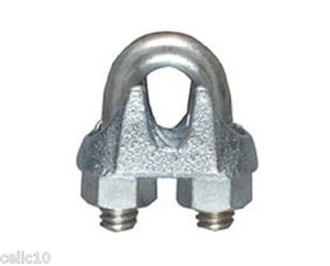 Lote de 3 abrazaderas de cable forjadas ROHN 1/4CCF para cable Guy de 1/4" - OEM  - Imagen 1 de 3