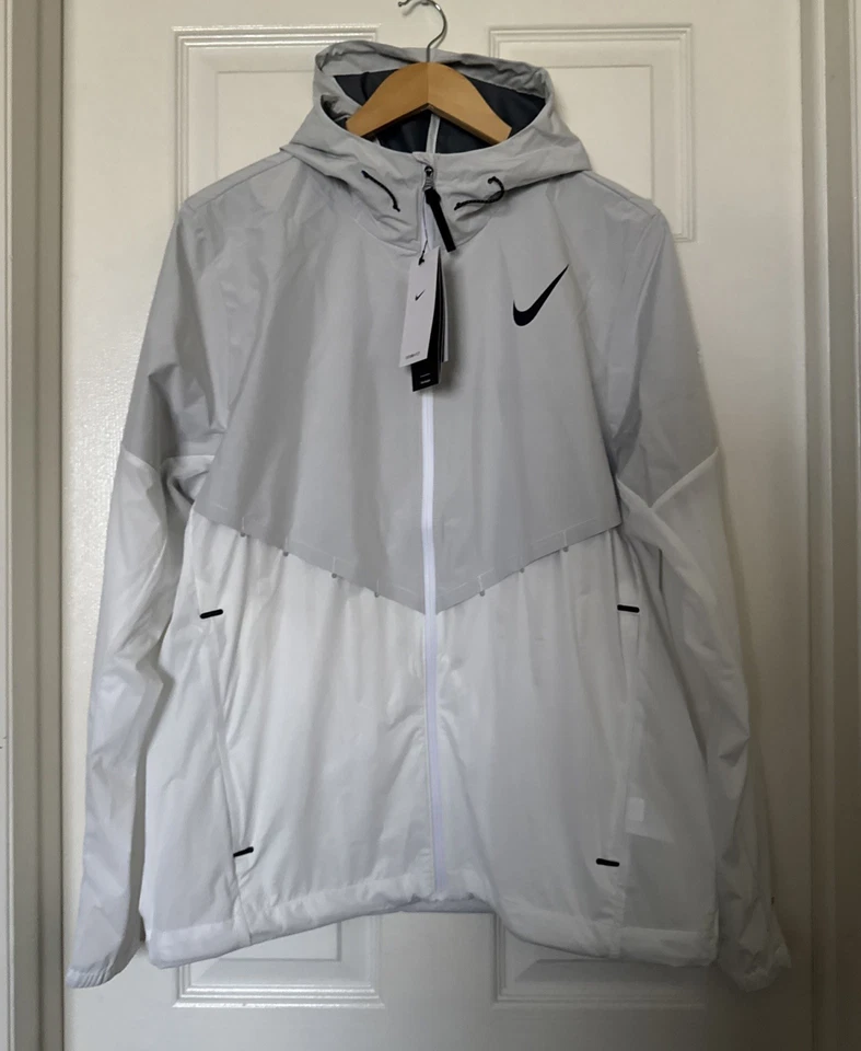 Nike Storm-Fit Aerogami Running Jacket FZ9039-121 White/Grey (Men’s Medium)