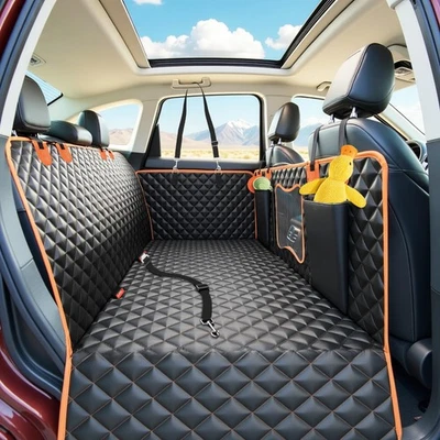 Extensor de asiento trasero para perros, cubierta de asiento de coche para perros con soportes inferiores duros 500 lb Foto 1 de 4