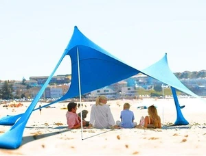 Extra Large Family Outdoor Event Beach Sun Sail Shade Canopy. Waterproof SPF 50 - Picture 1 of 5