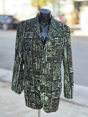 Chaqueta Blazer Sandwich Isle Vintage Años 60 Para Hombre Tiki Hawaii  Foto 1 de 4