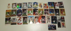 Lotto 34 carte da baseball Bartolo Colon Indians Angels Mets A's White Sox - Foto 1 di 3
