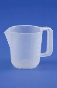 NEW 1pt PINT MEASURING JUG WHITE FURZE CLEAR GOOD PRICE - Picture 1 of 1