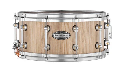 Pearl StaveCraft 14x6.5" Ash Wood Snare Drum Mahka Dadolock | WorldShip | Dealer - Image 1 of 2