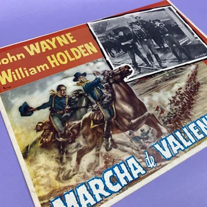 The Horse Soldiers Mexican Lobby Card Poster 1959 John Wayne William Holden - Imagen 1 de 7