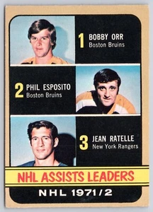 BOBBY ORR / PHIL ESPOSITO / JEAN RATELLE 1972-73 O-PEE-CHEE #283 EX/EX+ 85424 - Bild 1 von 2