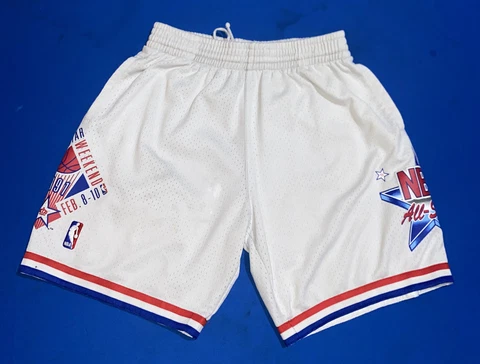 Mitchell & Ness Hardwood Classics Mens Shorts 1991 East All Stars Large White Cover