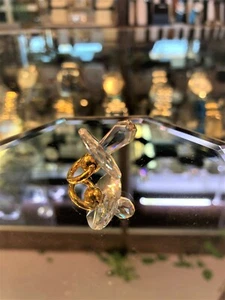 Swarovski Pacifier Crystal Figurine, Baby Pacifier Crystal – w/ Gold Plated - Picture 1 of 7