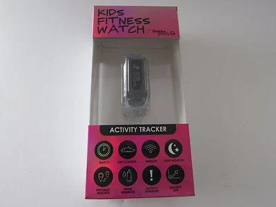 Gabba Goods GG-KAT-CG3 Kids Fitness Watch Activity Tracker. Clear/Sparkle New